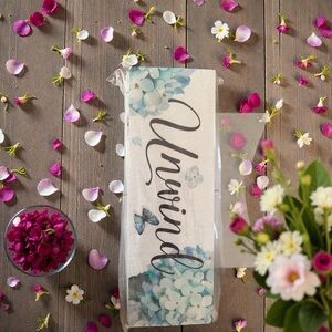 Tranquil Blue and White Floral Wall Art by